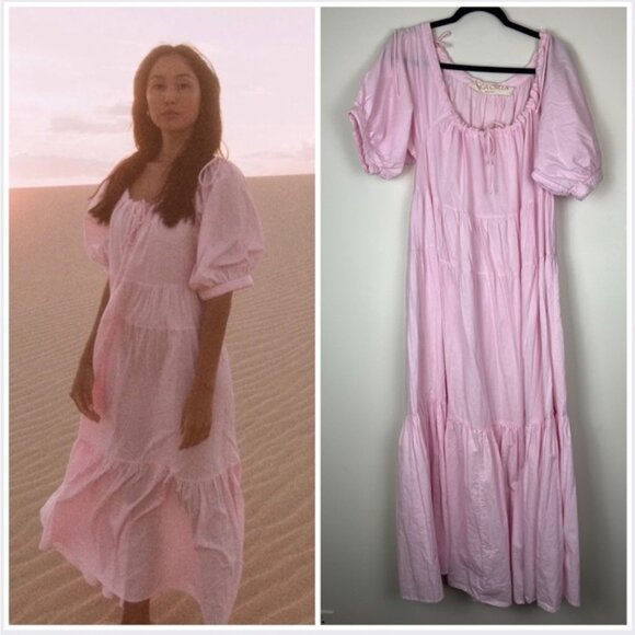 KINGA CSILLA Recycled Liberty Dress in Pink Free Size - Picture 1 of 6